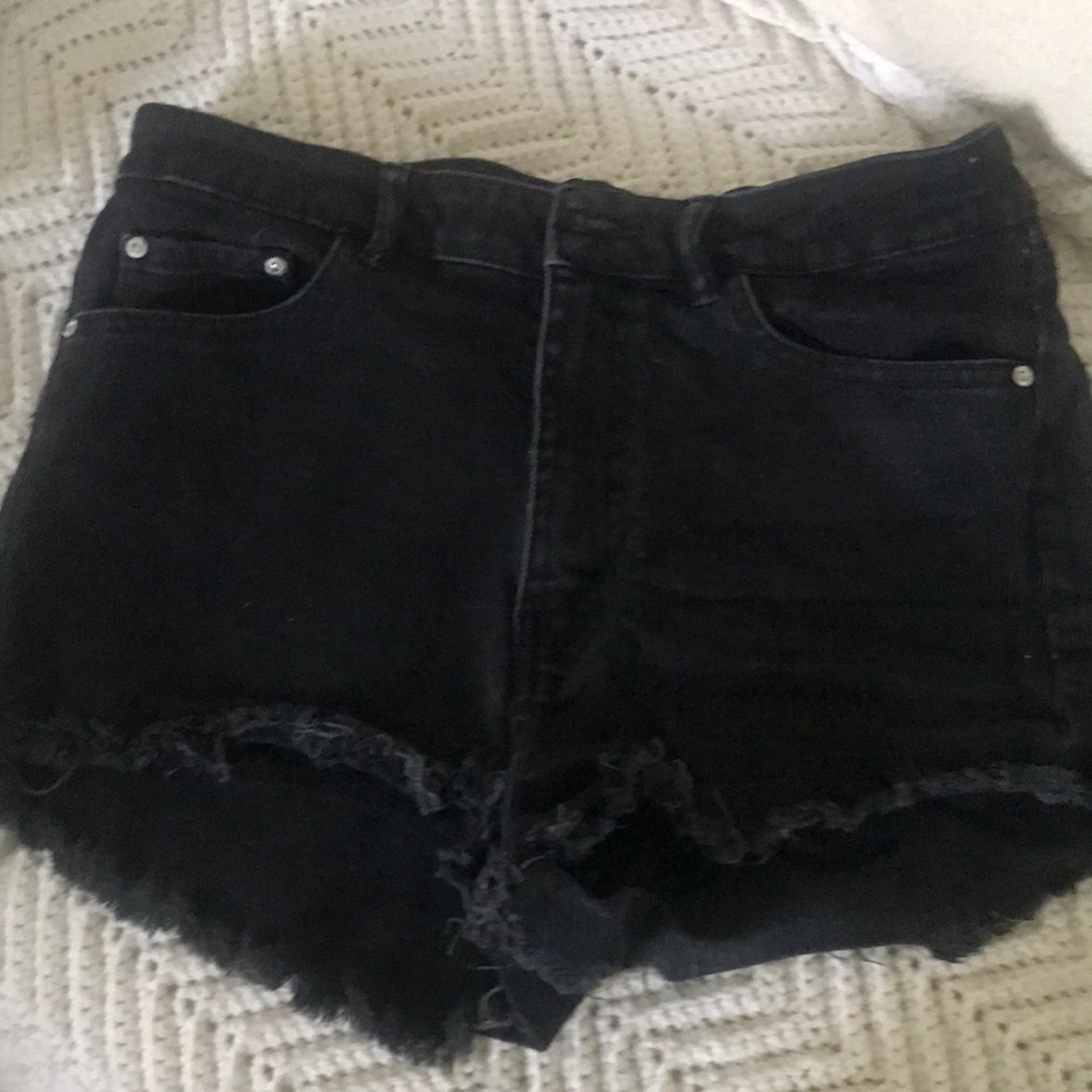 Zara Black Denim Shorts